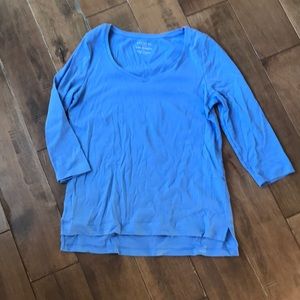 Talbots periwinkle M stretch t